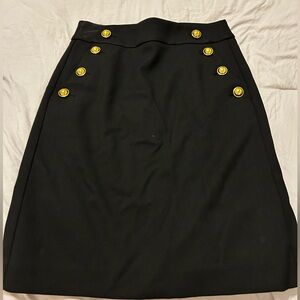 Loft black A-line skirt- size OP
